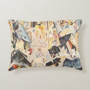  muziek, Art Deco Jazz, Rhapsody in Blue Decoratief Kussen