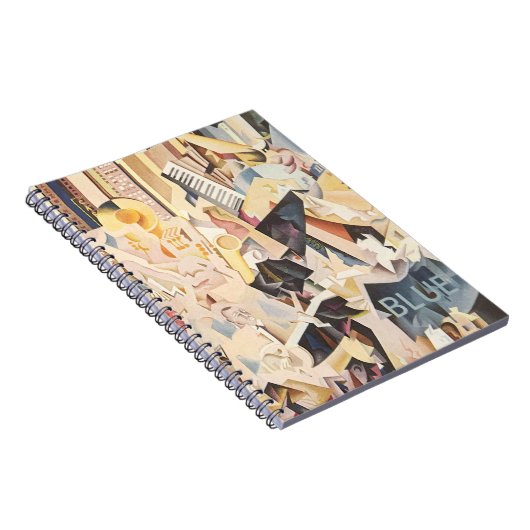  muziek, Art Deco Jazz, Rhapsody in Blue Notitieboek (Rechterzijde)
