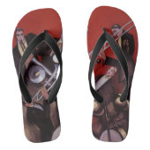  muziek, Art Deco Musical Jazz Band Jamming Teenslippers (Voetbed)