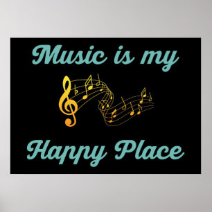 Muziek Art Music is mijn leuke plek Poster