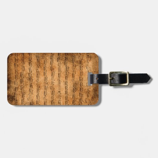  muziek bagagelabel (Voorkant horizontaal)