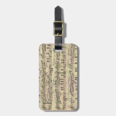 muziek Bagagelabel (Voorkant verticaal)