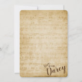  muziek bedankje bedankkaart (Achterkant)