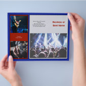 Muziek Bedrijf Veel foto's Voorbeeldbrochure Flyer (Hand)