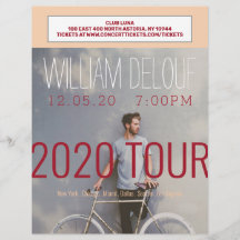 Muziek, Boek, Tournee, Band, Auteur Flyer