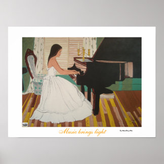 Muziek brengt licht poster
