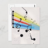 Muziek Briefkaart (Voorkant / Achterkant)