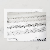 Muziek briefkaart 4 (Voorkant / Achterkant)