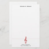 Muziek Briefpapier (Voorkant / Achterkant)