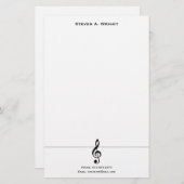 Muziek Briefpapier (Voorkant / Achterkant)