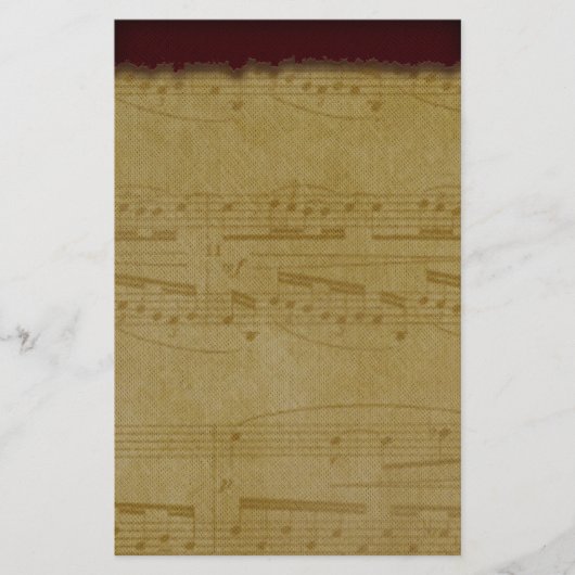 muziek, briefpapier (Voorkant)