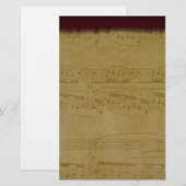 muziek, briefpapier (Voorkant / Achterkant)
