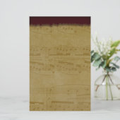 muziek, briefpapier (Staand voorkant)