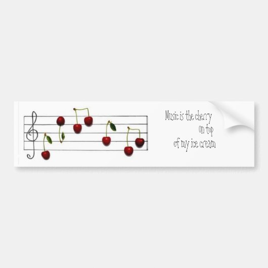 Muziek Bumpersticker (Voorkant)