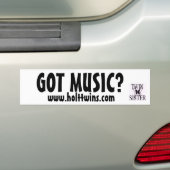 Muziek Bumpersticker (Op auto)