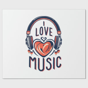 muziek cadeaupapier
