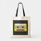 Muziek Cassette Canvas tas (Achterkant)