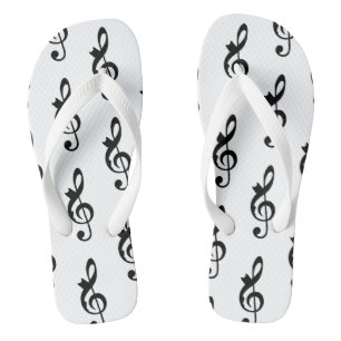 Muziek Cat Clef Teenslippers