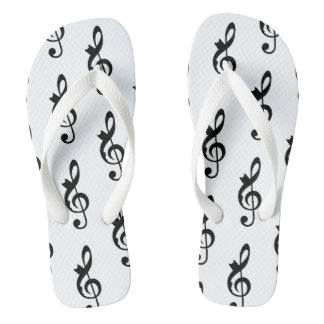 Muziek Cat Clef Teenslippers