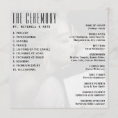 Muziek CD Album Hoesje Wedding Programma (Achterkant)