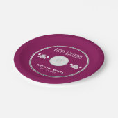 Muziek CD verjaardagsfeestje Papieren Bordje (Gekanteld)