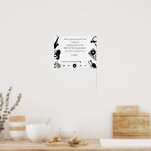 Muziek citaat poster (Keuken)