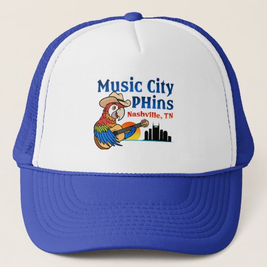 Muziek City Phins Trucker Hat Pet (Voorkant)