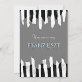 Muziek Concert huisfeest Piano abstract Kaart (Voorkant)