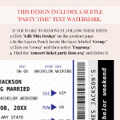 Muziek Concert Ticket Bachelor Weekend Route Kaart