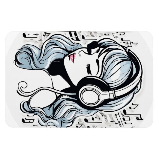 Muziek Creëer geluk Magneet (Horizontaal)