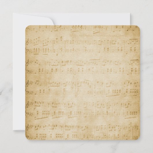  muziek De datum opslaan Kaart (Achterkant)