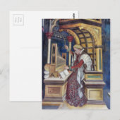 Muziek, de Organ afspelen door Gentile da Fabriano Briefkaart (Voorkant / Achterkant)