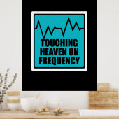 Muziek die de hemel op frequentie aanraakt poster (Keuken)