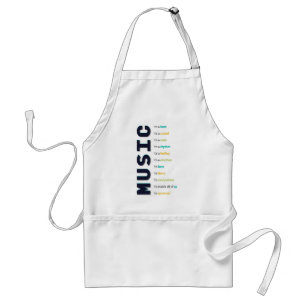 muziek die het is ..... standaard schort