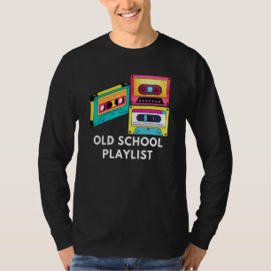 muziek DJ 80s 90s Old School afspeellijst Casse T-shirt