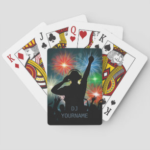 Muziek DJ aangepaste tekstspeelkaarten Speelkaarten