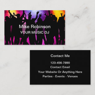 Muziek DJ Theme Cool Visitekaartjes