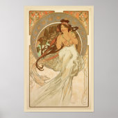 Muziek door Alphonse Mucha Poster (Voorkant)