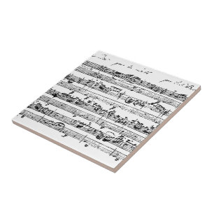 Muziek door Bach-tegel Tegeltje