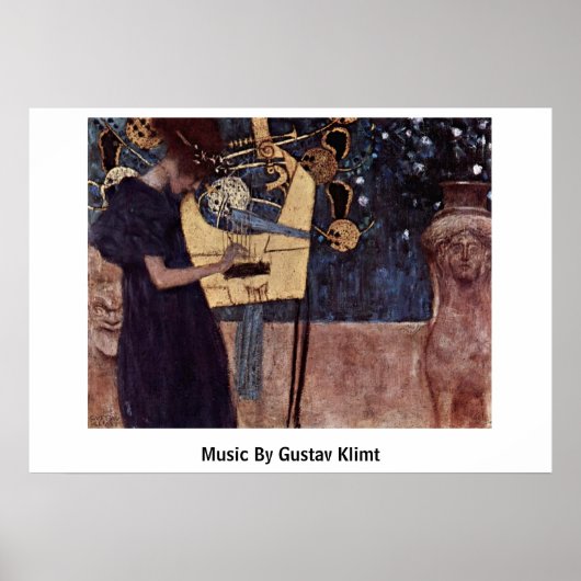 Muziek door Gustav Klimt Poster (Voorkant)