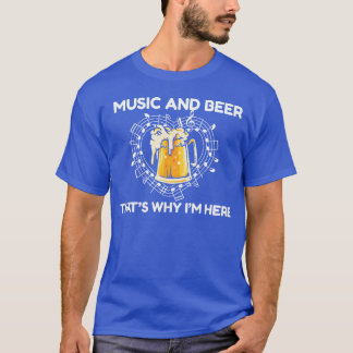 Muziek en bier familie t-shirt
