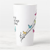 Muziek en Butterflies, Muziek is Feelings Latte Mok (Voorkant)
