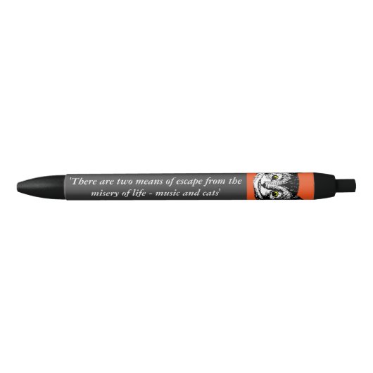 Muziek en Cheshire Cat Art Quotation Pen (Voorkant)