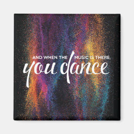 Muziek en dansmagneet magneet