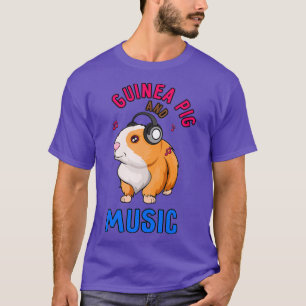 Muziek en Guinee Pig Cute Rodent T-shirt