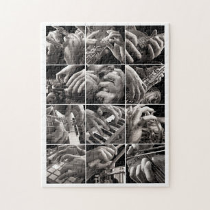 Muziek en handschilderijen legpuzzel
