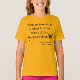 Muziek en katten Citaat T-Shirt