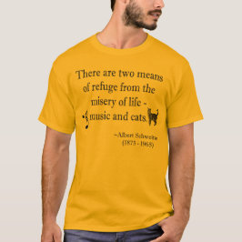 Muziek en katten Citaat T-Shirt