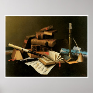 Muziek en literatuur, 1878 William Harnett Poster