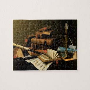 Muziek en Literatuur door William Harnett, Fijne K Legpuzzel